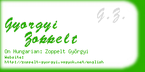gyorgyi zoppelt business card